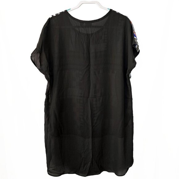 Cato Women's Print High Low Blouse - Picture 3 of 3